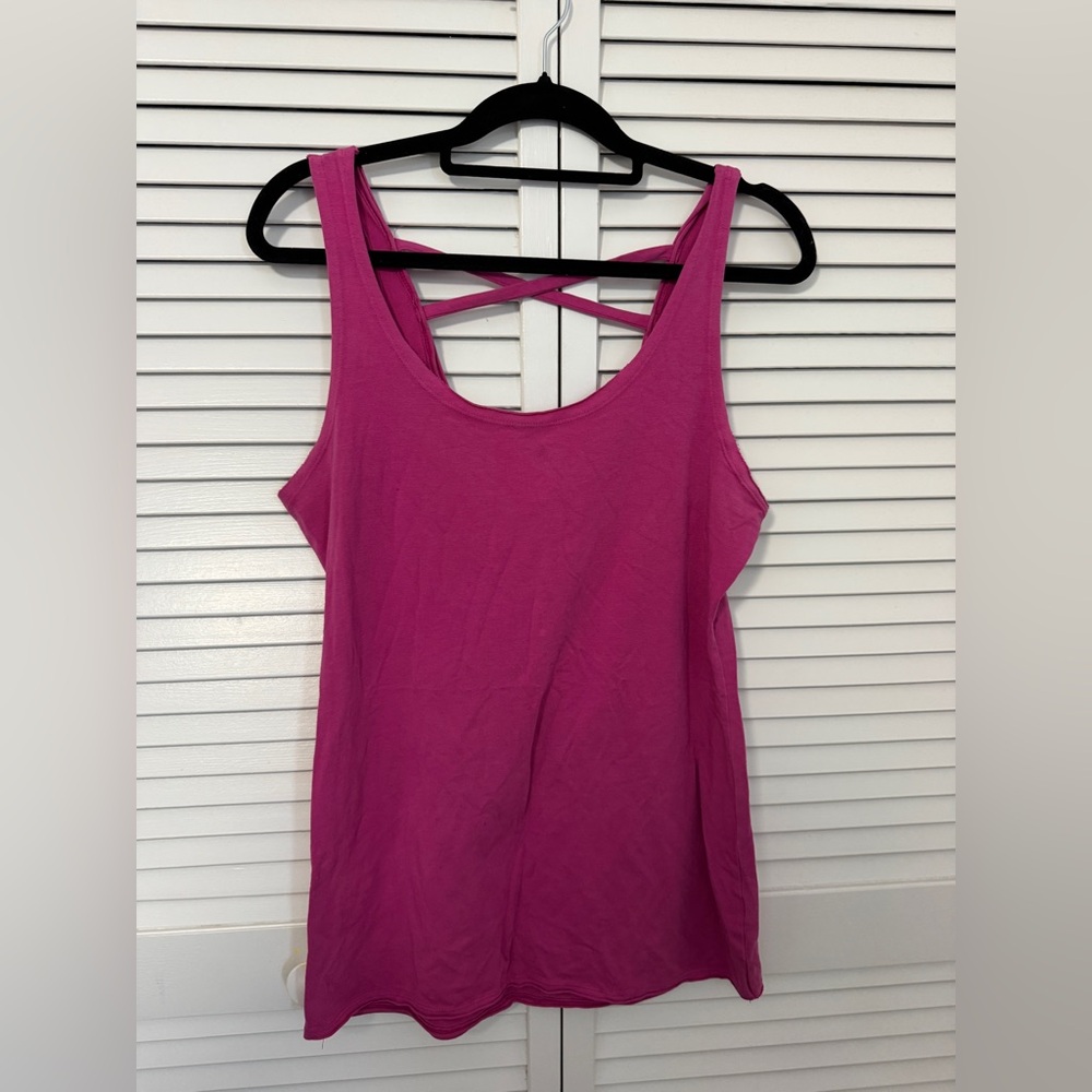 LVR Fuchsia Workout Tank Top Size L